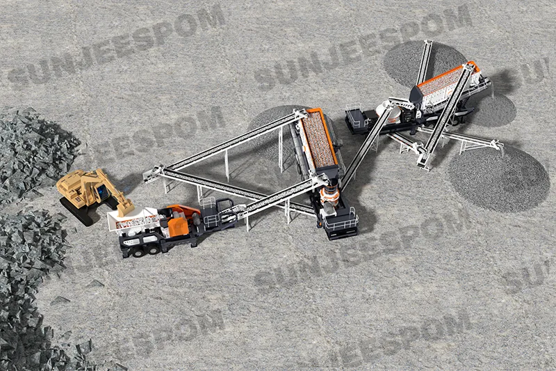 Wheel-Mounted Portable Crushing Line